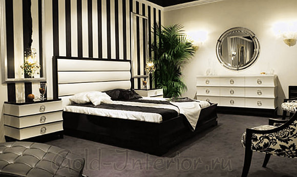 Дизайн спальни в стиле арт-деко