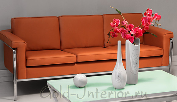 Терракотовый диван от Zuo Modern furniture